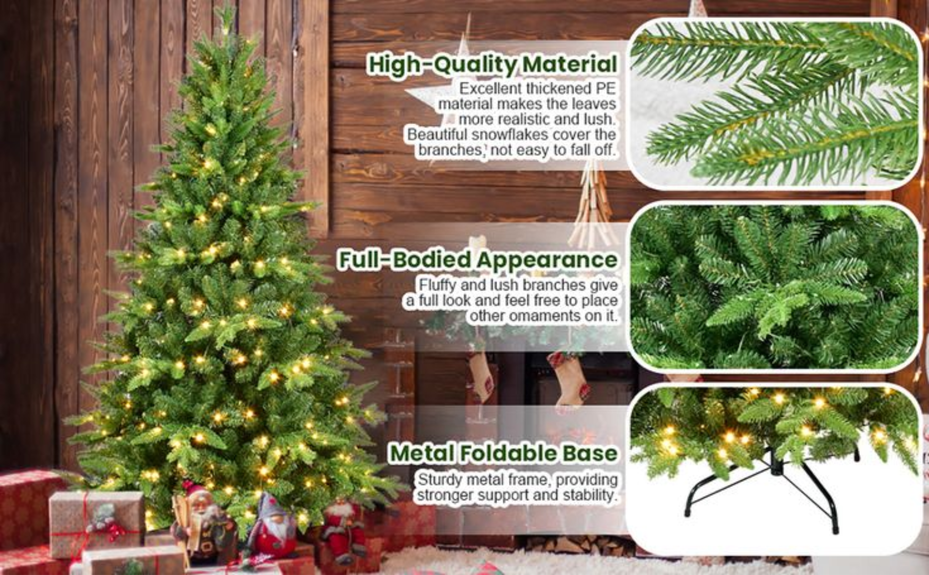 Christmas Tree PVC Artificial Snow Christmas Tree Mall Window Decoration Tree Cedar Christmas Tree Christmas Decoration Supplies